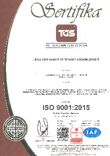Lidya Yapı - ISO 9001 Sertifikası